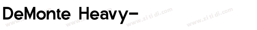 DeMonte Heavy字体转换